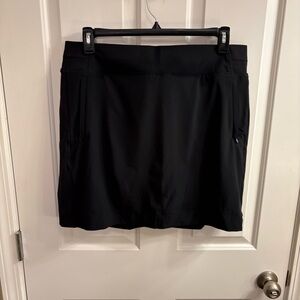 TALL Athleta Brooklyn Black Skort with Functional Pockets 16 Tall